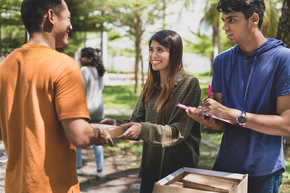 Volunteers in the community