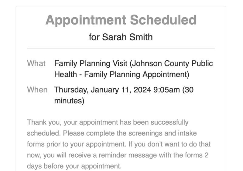 Appointment Workflow