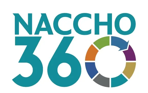 NACCHO 36 with multi-colored circle with an arrow