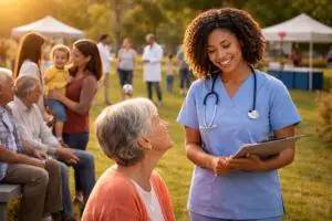 Community healthcare in the park